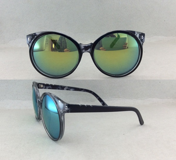 Fashionable Spectacles Style Metal Sunglasses P09006