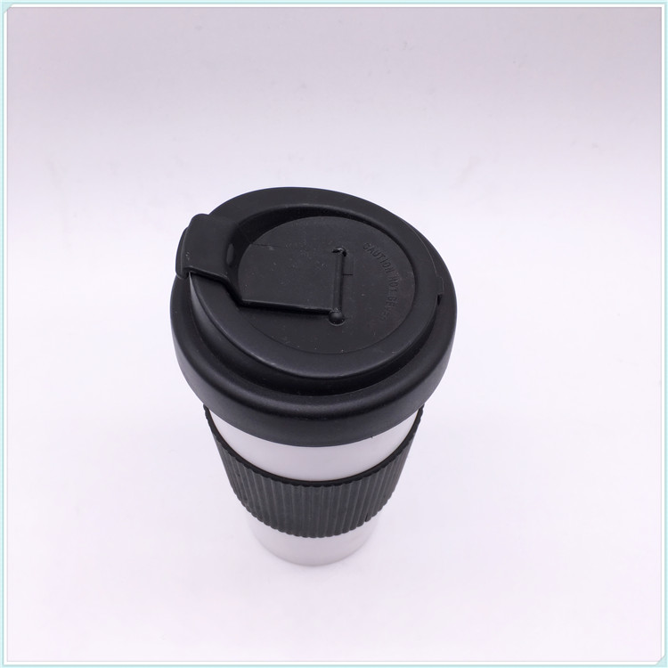 BPA Free Plastic Reusable Coffee PP Mug with Lid