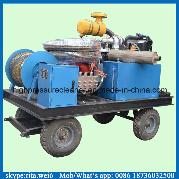 High Pressure Diesel Drain Tube Cleaner Sewer Tube Cleaning Machine