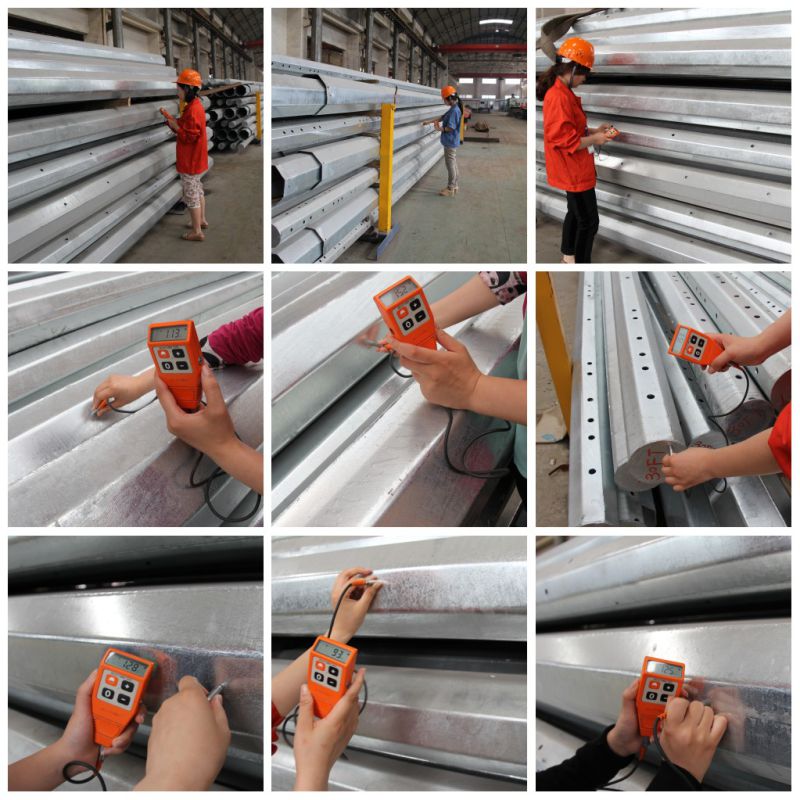 Galvanized Steel Tubular Pole for Overhead Line Project