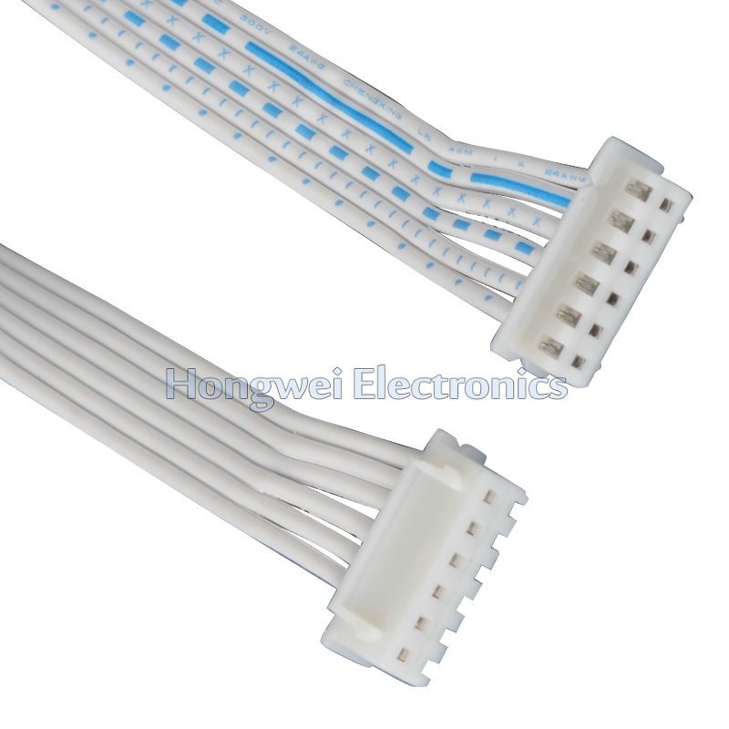 UL2468 24# Xh-6p Blue on White Electronic Wire