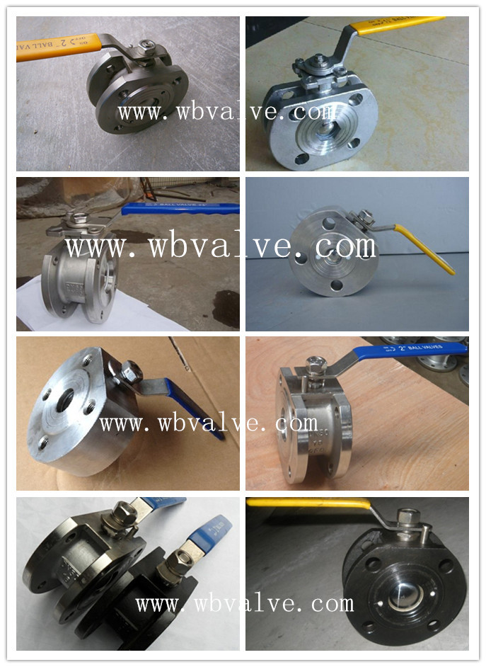 Q71f Investment Casting Wafer Type Flanged Ball Valve Pn16