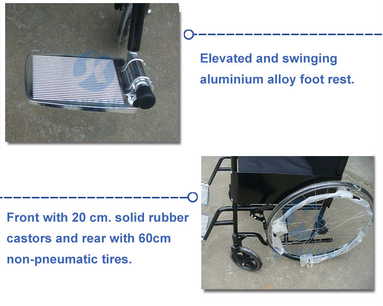 Foldable Design Wheelchair for Disabled (CE/FDA/ISO)