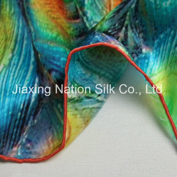 Multicolour 100% Silk Stain Luxury Scarf