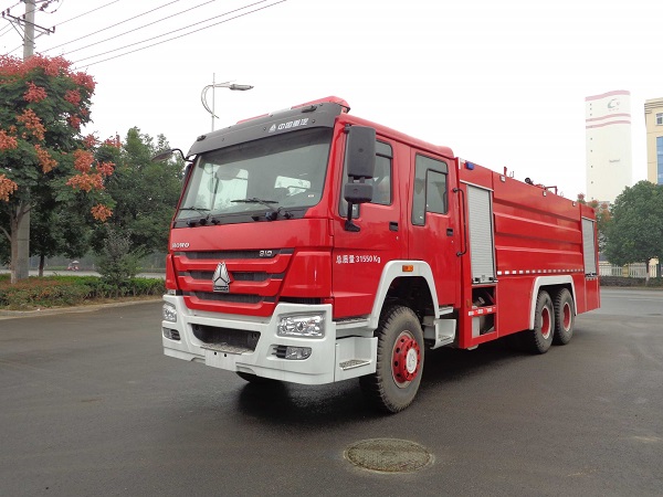 HOWO Fire Truck 6X4 Drive, 8000L, 290/300/336HP Diesel Engine