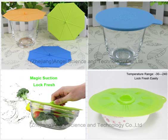 Popular Umbrella Silicone Tea Cup Lid Silicone Cup Cover SL10