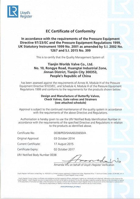 PFA Full Lining Double Flanged Butterfly Valve with Ce ISO Approved (D41F-10/16)