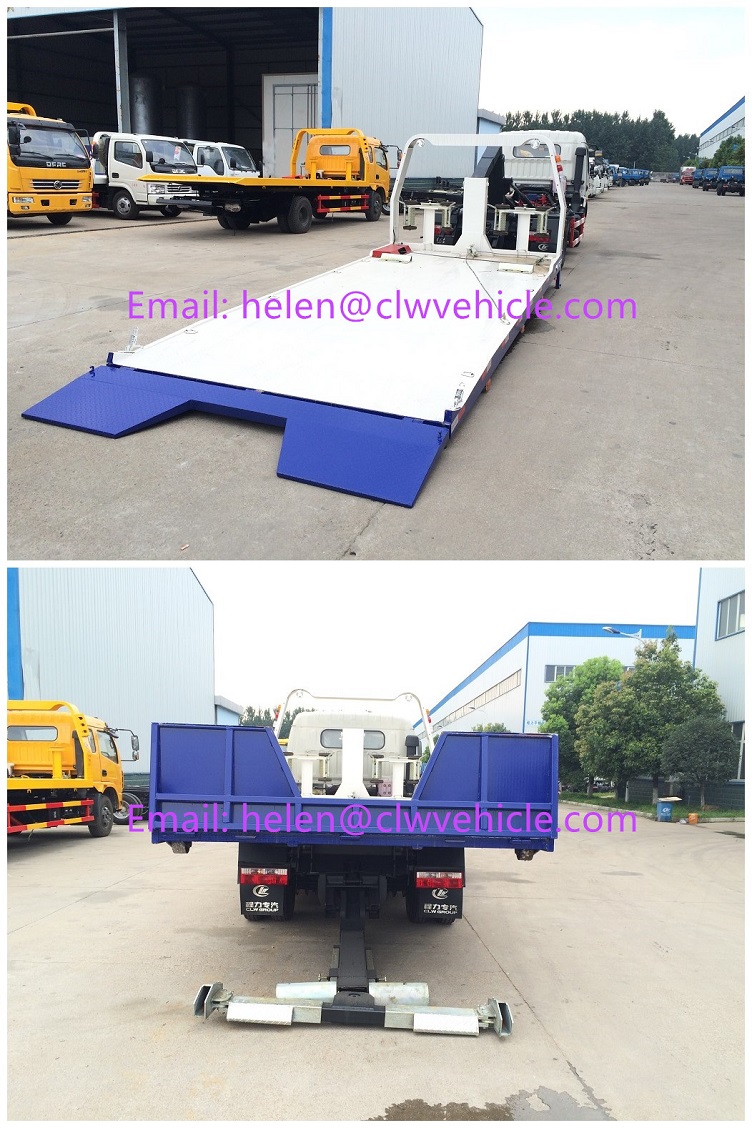 Dongfeng 4X2 3tons Flatbed Towing Truck, 4t Tow Truck for Sale