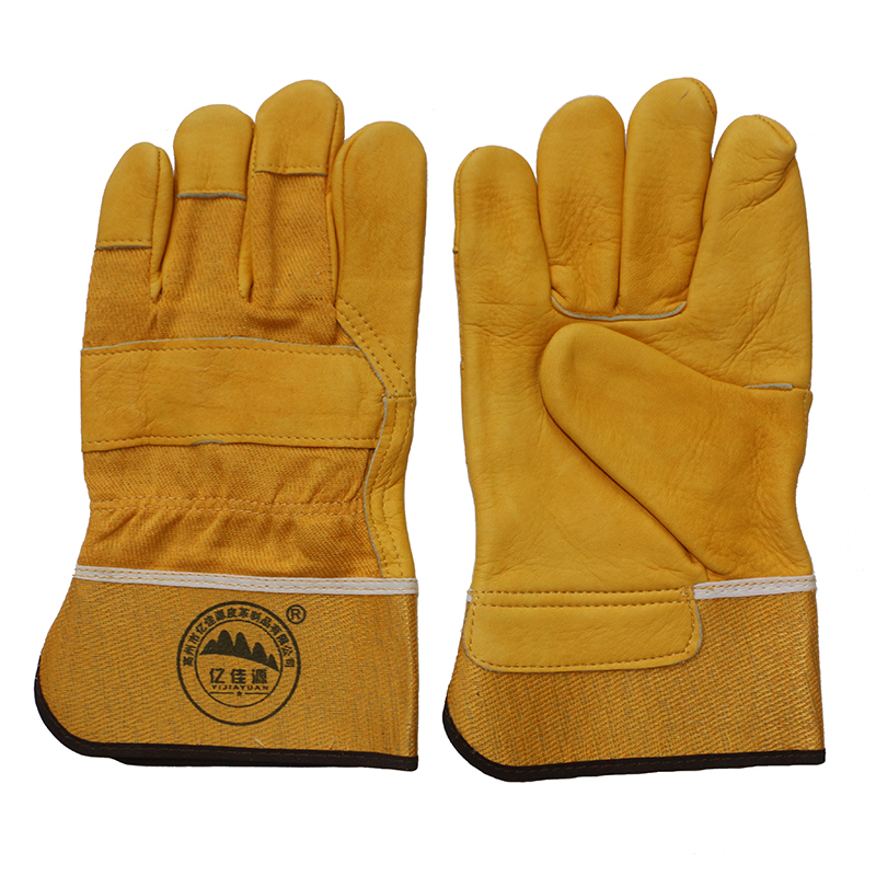 Protective Top Grain Leather Cut Resistant Driver Work Gloves