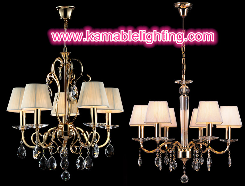 Hotel Crystal Chandelier Decorative Light (CL 5463/8 YW+WT)