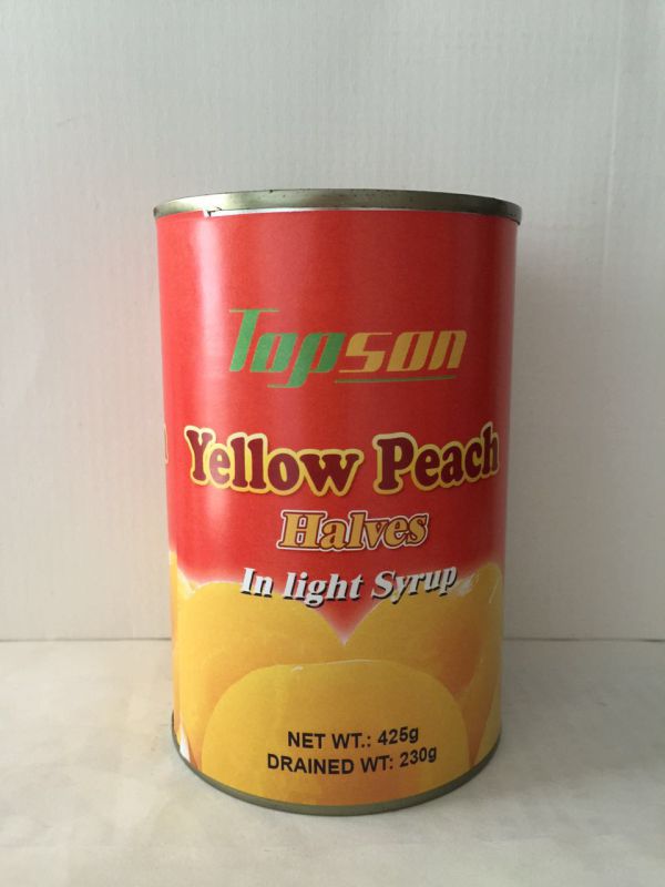 425g Canned Yellow Peach in Tin