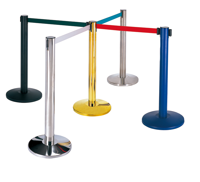 Hotel Railing Belt-Metal-Crowd-Control Stand