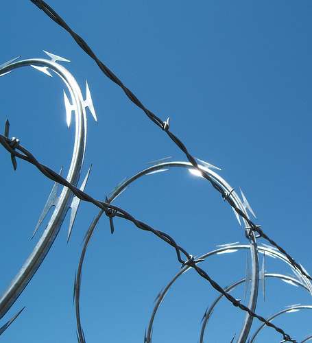 High Security Galvanized Razor Wire Using in Border Fence