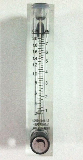 0.5-5gpm 2-18lpm Water Flow Meter Panel Mount Type Flowmeter