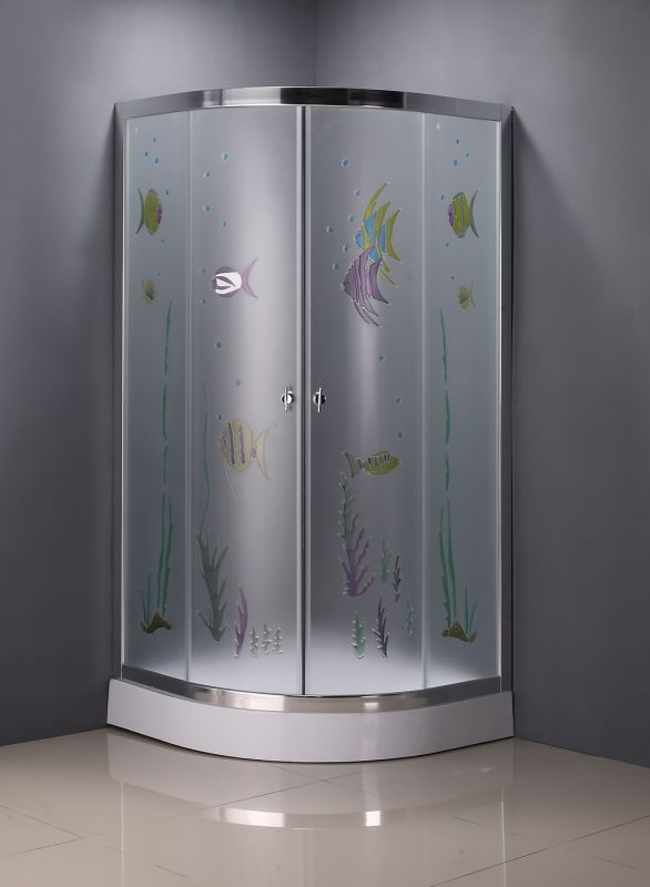 Patterned Glass Colorful Shower (ADL-8048)