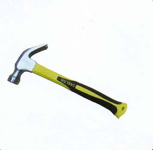 Mirror Polishing Claw Hammer with Plastic Coating Handle