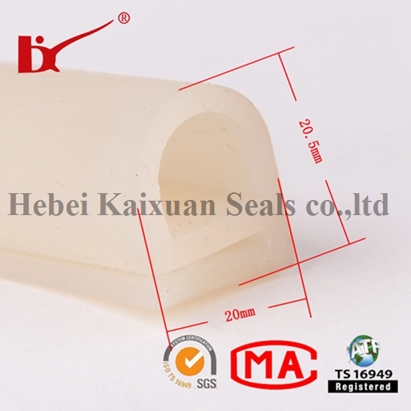 Various Shapes Heat Resistant Extrusion Silicone Rubber Strips