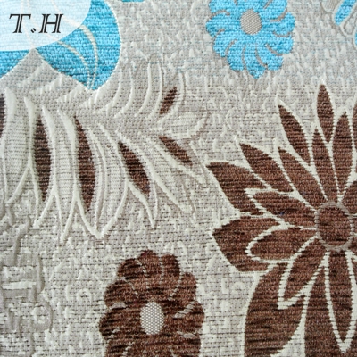 2016 Artificial Chenille Jacquard Fabric From China Manufactory (FTH31902)