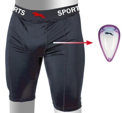 Lycra Fabric Compression Boxing Shorts with Cup (SCP-007)