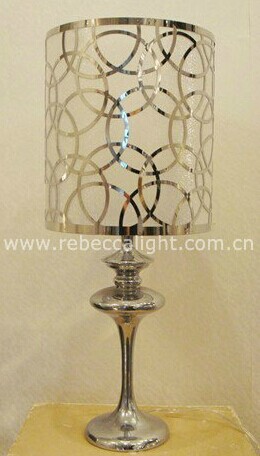 Modern Laser-Cutted Steel Table Lamp