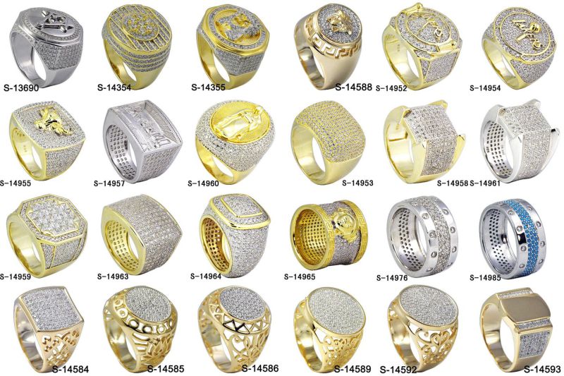 New Design Fashion 925 Silver/Copper Ring Jewelry (S-14962, S-14963, S-14956, S-14587, S-14590, S-14591)