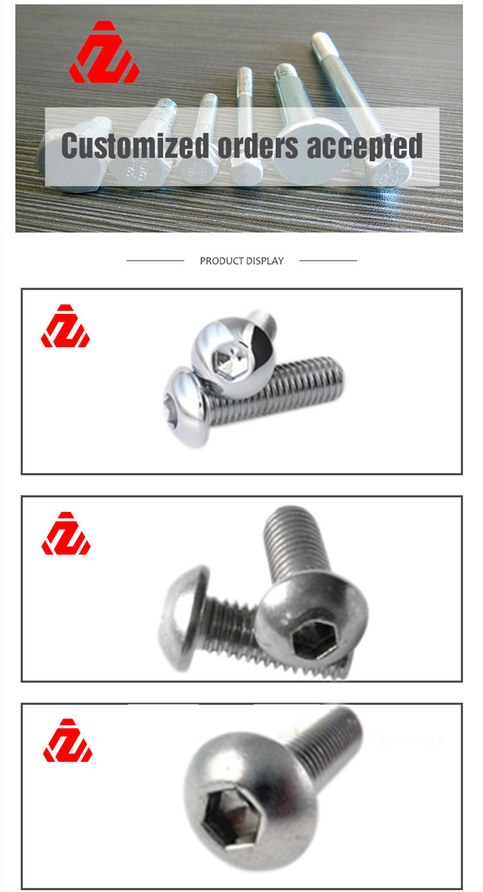 Stainless Steel Hexagon Socket Round Head Screws