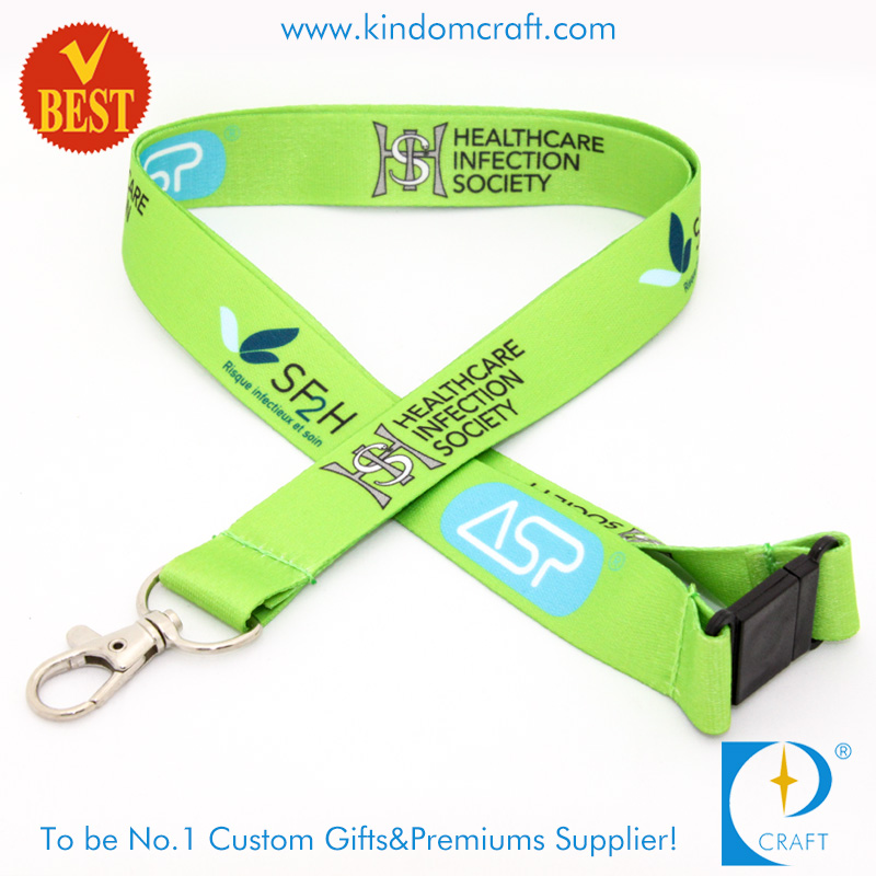 High Quality Dye Sublimation Printed Lanyard From China at Factory Price for Publicity