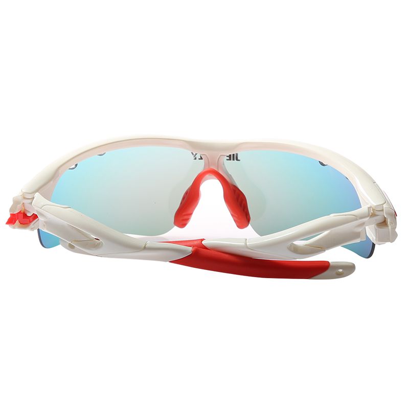 Jie Polly Cycling Sunglasses Tactical Anti-Explosion Glasses Protective Sunglasses White