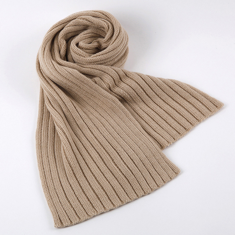 Rib Pattern Knitted Scarf Winter Circle Loop Scarf (SK106)