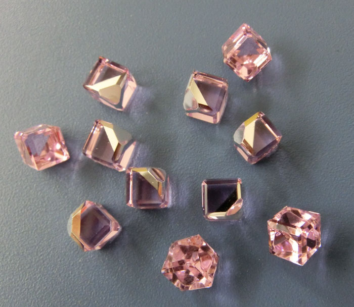 Cube Crystal Fancy Stones Strass Diamond Beads