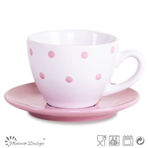 3oz Ceramic Cup and Saucer