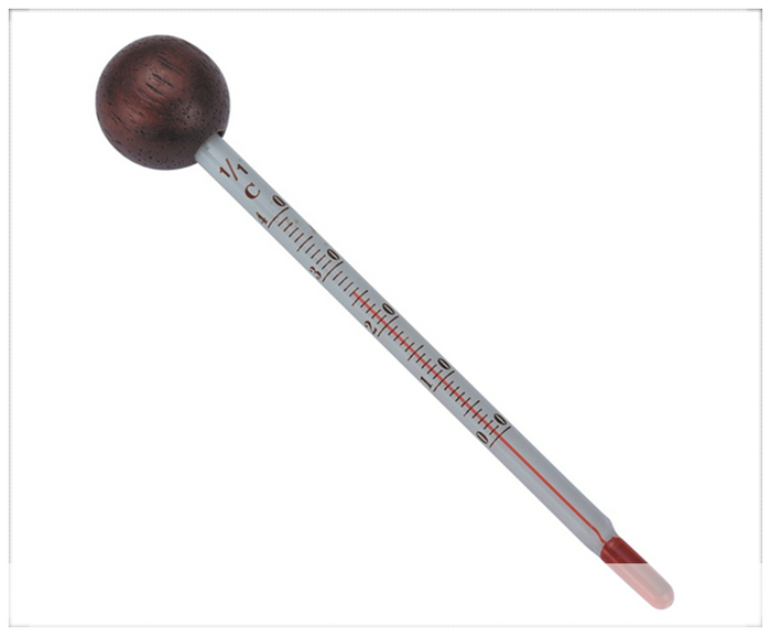 Hot Selling Household Glass Red Wine Thermometer