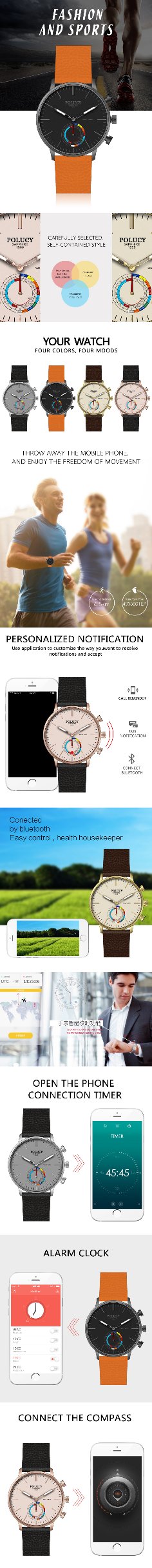 Hot Selling Classical Smartwatch with Bluetooth Smart Watches