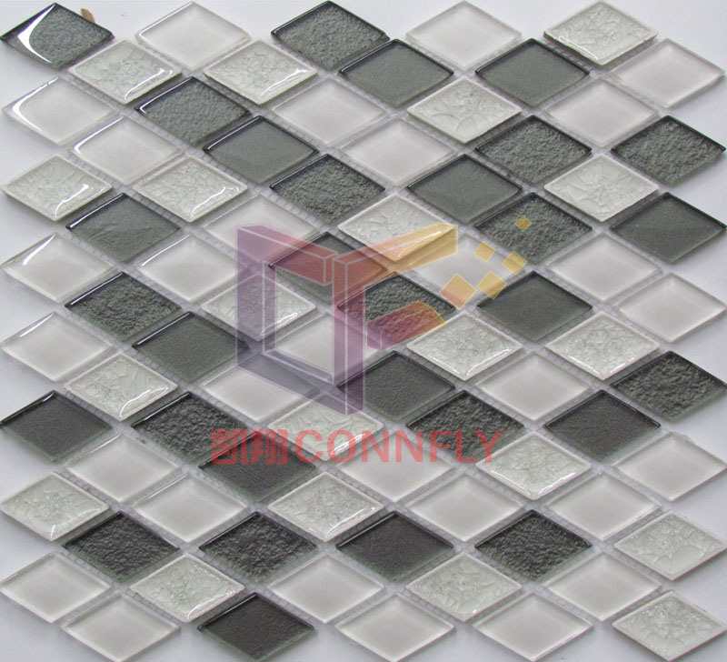 Glass Mosaic with Ceramic Mixed for Kitchen (CST211)