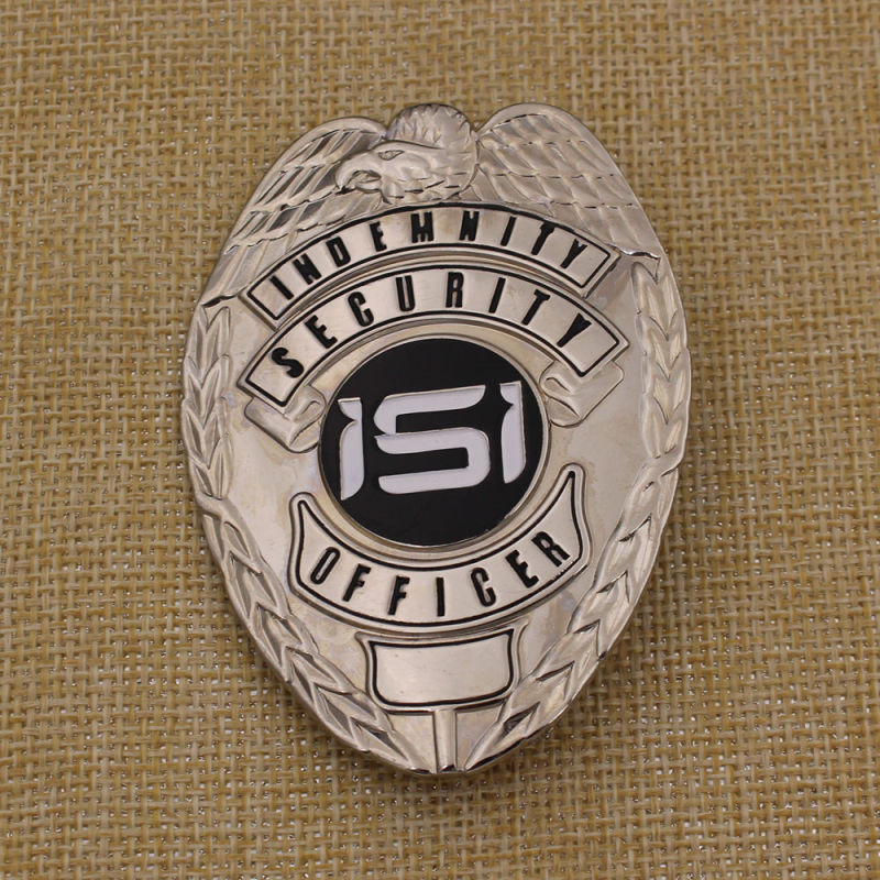 Custom High Quality Soft Enamel Metal Gold Silver Police Badge