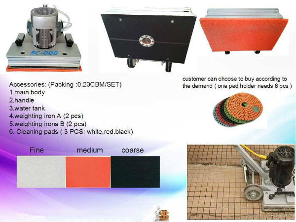 1500W Multi-Function Floor Grinding Machine, Industrial Floor Cleaning Machine