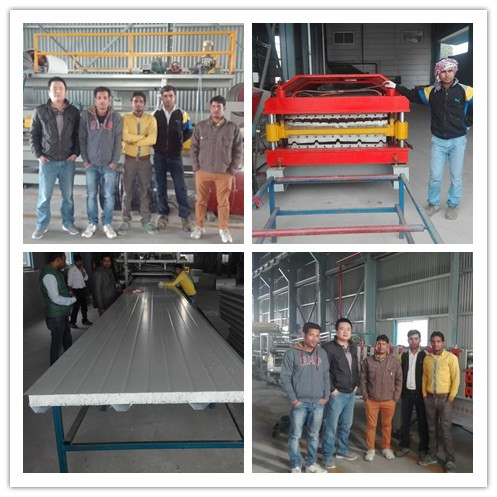 Color Steel EPS or Rockwool Composite Board Production Line