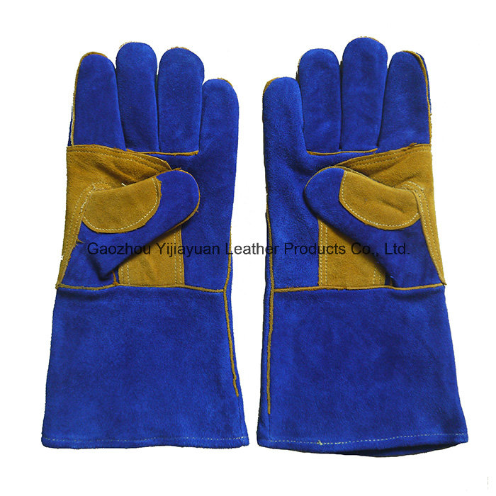 Cowhide Split Leather Industrial Safety Welding Work Gloves