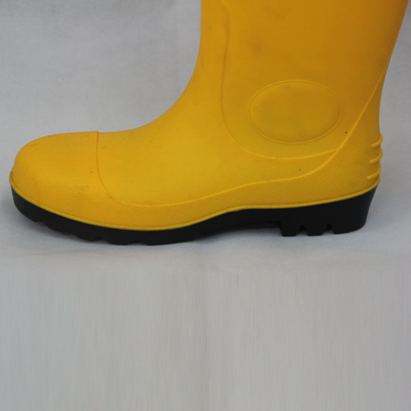 Rain Boots (Yellow upper/Black Sole) Work Shoes