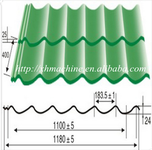 Roof Glazed Tile Color Sheet Rolling Forming Machine