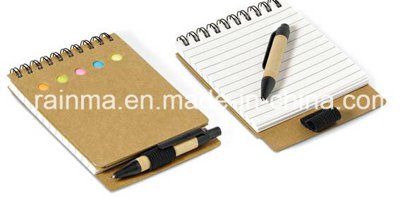 Mini Notebook with Memo Stickery and Ball Pen