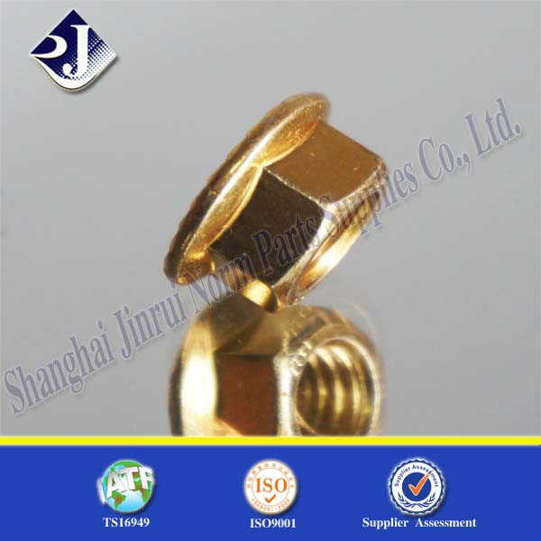 Yellow Zinc Plated Hex Flange Bolt