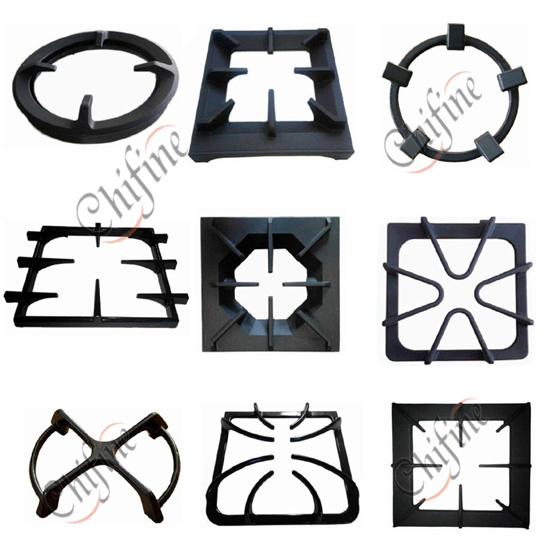 China Manufacturer Cast Iron Grate Gas Burner Cooktop Parts