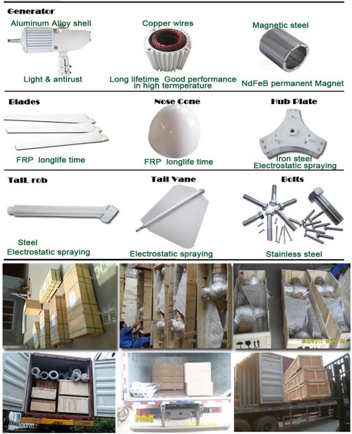 300W Wind Turbine off-Grid System with Controller, Inverter and Battery