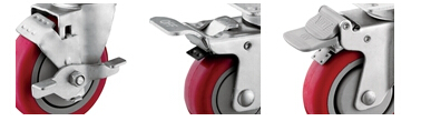 5-Inch TPU Wheel Swivel Plate Casters