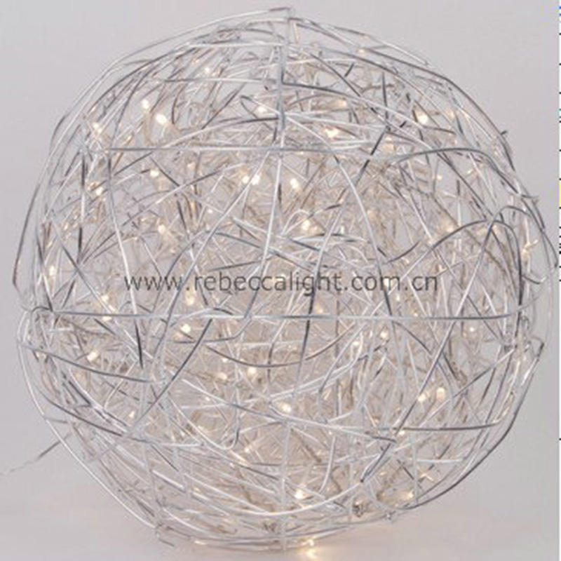 Indoor Decorative LED Aluminum Ball Floor Lighting