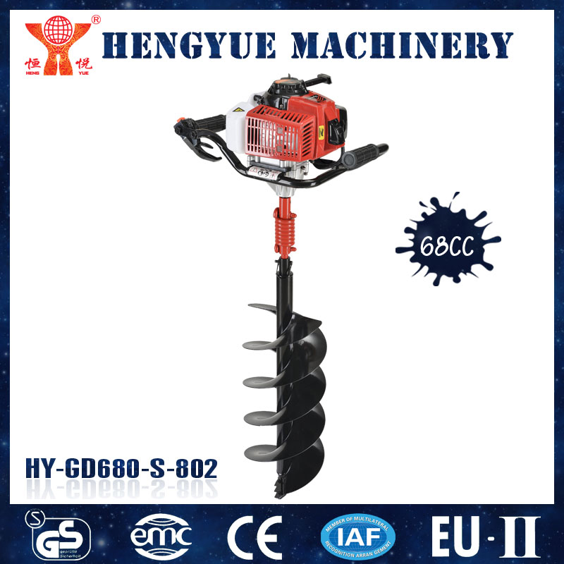 Power Gasoline Earth Auger Drill with 68cc