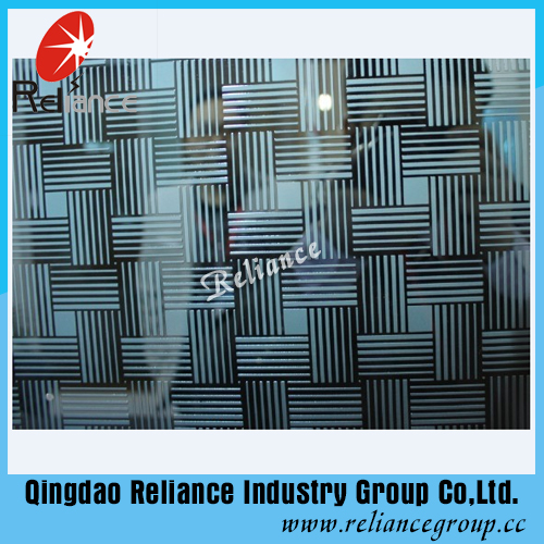 4mm/5mm/6mm Color Designed Art Glass / Hotel Decoration Glass/ Acid Etched Decorative Glass