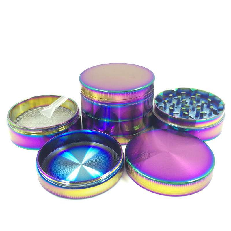 Creative Cool Colourful Striking Metal Herb Grinder with Crusher (ES-GD-012-M)