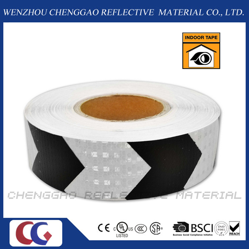 PVC Black and White Road Safety Arrow Reflective Tape (C3500-AW)